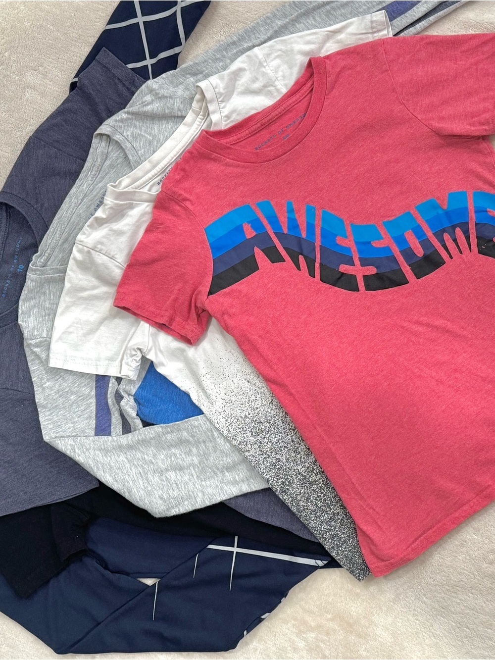 6-Pack Rockets of Awesome Tees, 2 Long Sleeve and 4 Short Sleeve